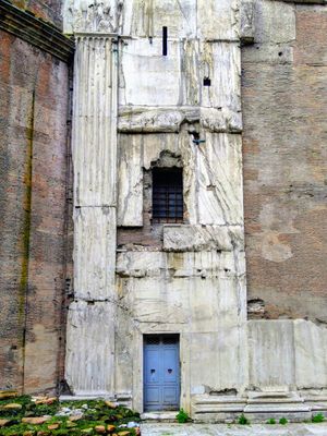 In Rome. The little door represents me. The rest of it stands for the massive work and experience of the whole year.
